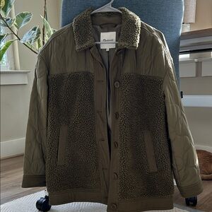 Olive Green Madewell coat